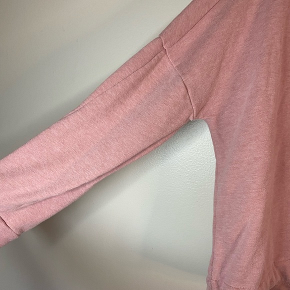 Fabletics pink high neck pull over workout sweatshirt size Large - Picture 3 of 5
